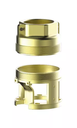 Vue de détail : Tête et crépine en laiton (vue du fabricant)